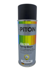 Piton Akrilik Sprey Boya 400 ml RAL9005 Mat Siyah