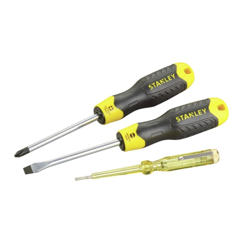 Stanley Tornavida Takımı 3 Parça - Cushiongrip 0-65-012