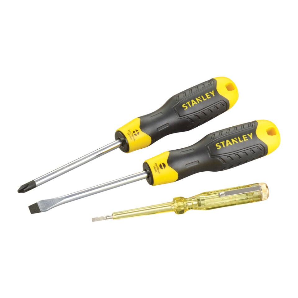Stanley Tornavida Takımı 3 Parça - Cushiongrip 0-65-012