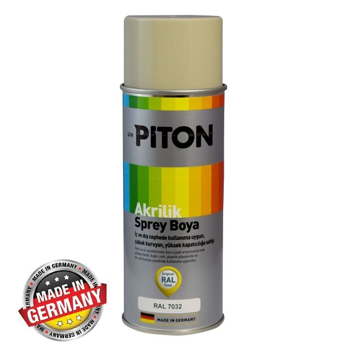 Piton Akrilik Sprey Boya 400 ml RAL7032 Taş Gri