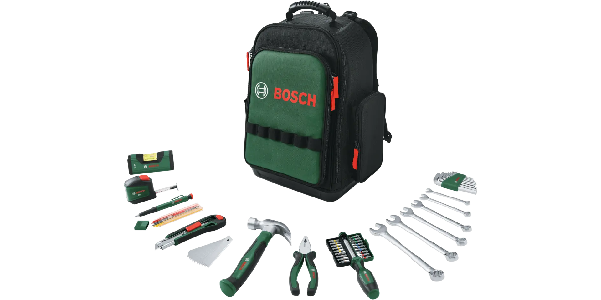 Bosch 1600A02ZA1 60 Parça Bez Sırt Takım Çantası Seti