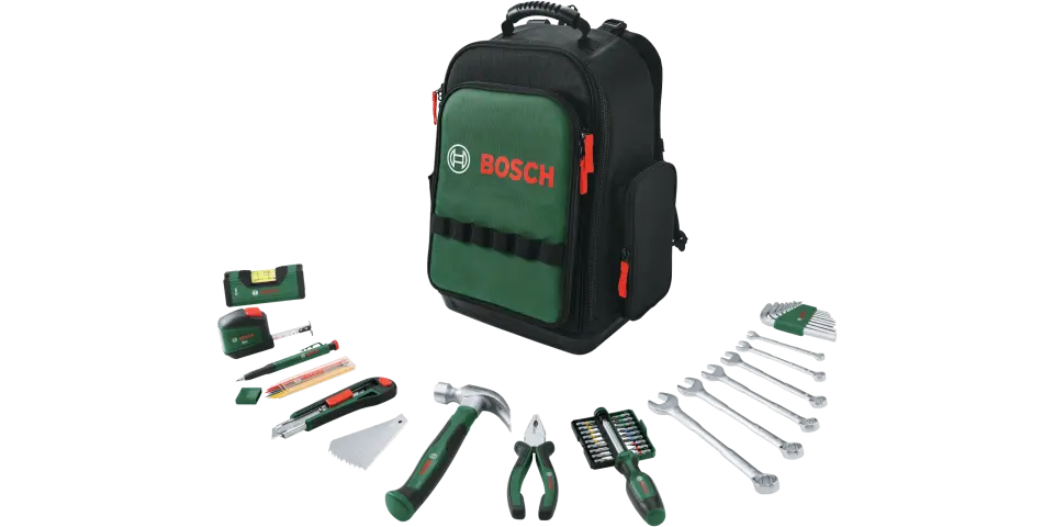 Bosch 1600A02ZA1 60 Parça Bez Sırt Takım Çantası Seti