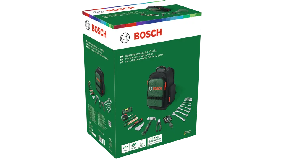 Bosch 1600A02ZA1 60 Parça Bez Sırt Takım Çantası Seti