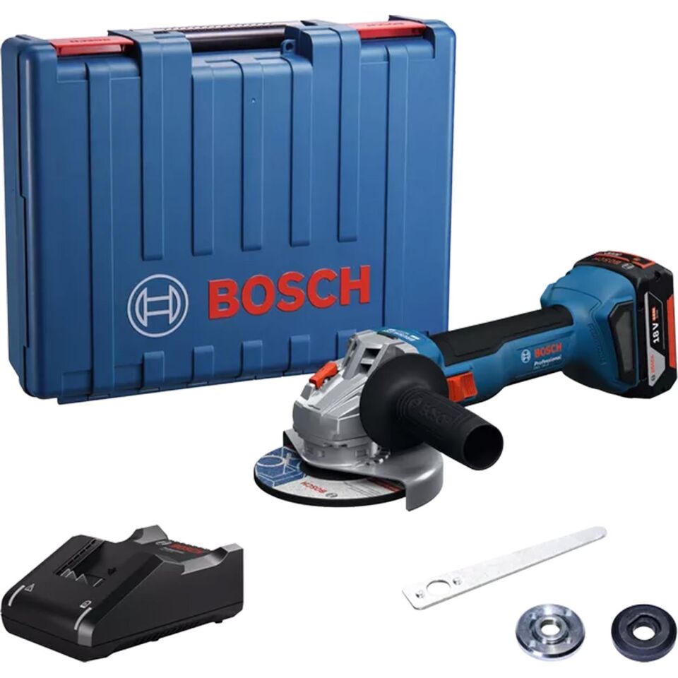 Bosch GWS 18V-8 Çift Akülü 4 Ah Taşlama Makinesi