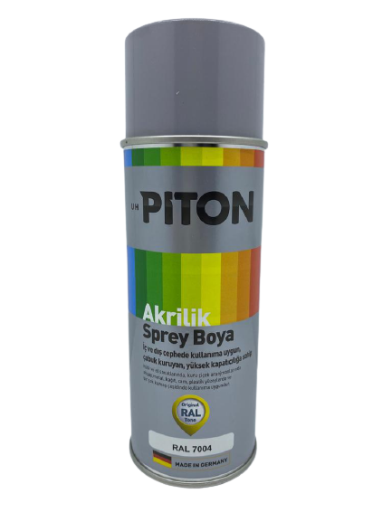 Piton Akrilik Sprey Boya 400 ml RAL7004 Sinyal Gri