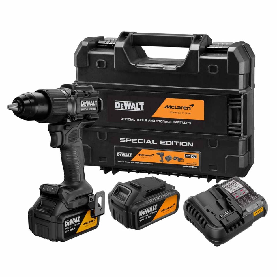 Dewalt DCD86MP2T 18 Volt 5.0Ah Çift Akülü Profesyonel Darbeli Matkap