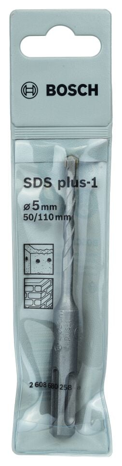 Bosch - Plus-1 Serisi, SDS-plus Kırıcı Delici Matkap Ucu 5*110 mm