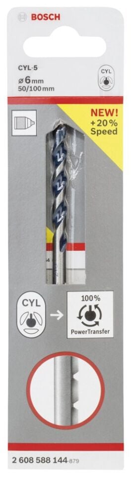 Bosch - cyl-5 Serisi, Blue Granite Turbo Beton Matkap Ucu, 6*100 mm