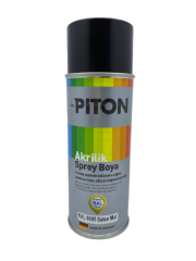 Piton Akrilik Sprey Boya 400 ml RAL9005 Yarı Mat Siyah