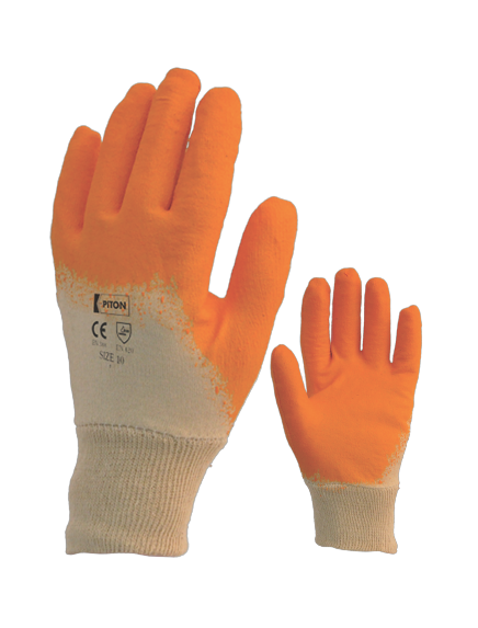 Piton Yarım Kaplı Latex Eldiven No:9