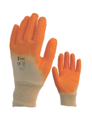 Piton Yarım Kaplı Latex Eldiven No:9