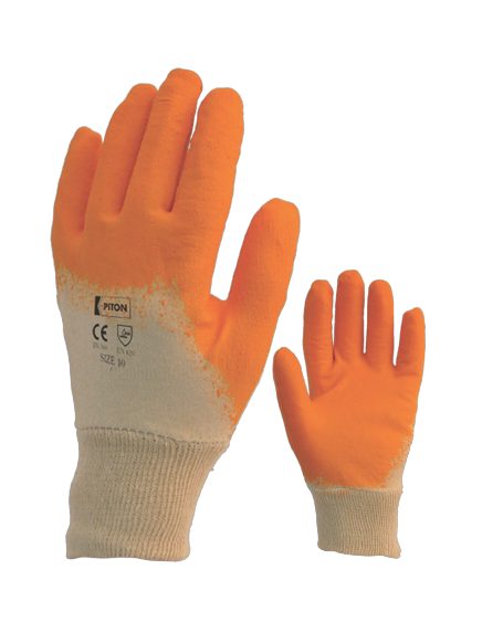 Piton Yarım Kaplı Latex Eldiven No:9