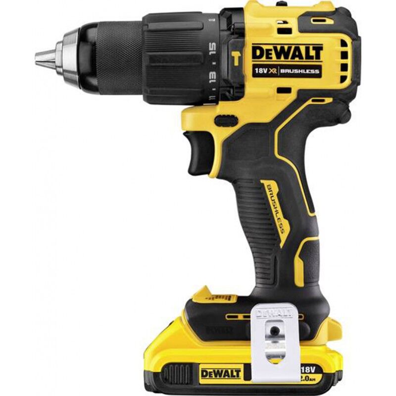 Dewalt 18V 2.0 AH Li-On Kömürsüz Darbeli Matkap DCD709D2T