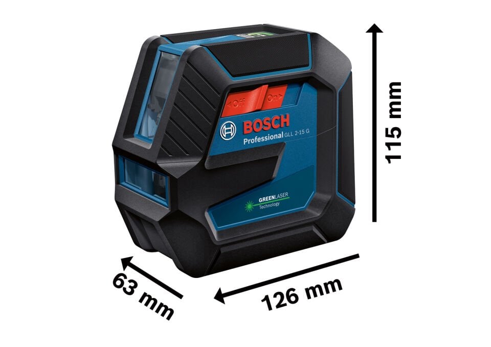 Bosch GLL 2-15 G + LB10 Lazer Hizalama Yeşil 0601063W00