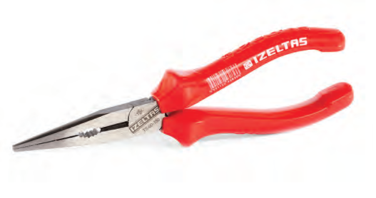 İzeltaş 200 mm Uzun Kargaburun Eğri Uçlu Opak