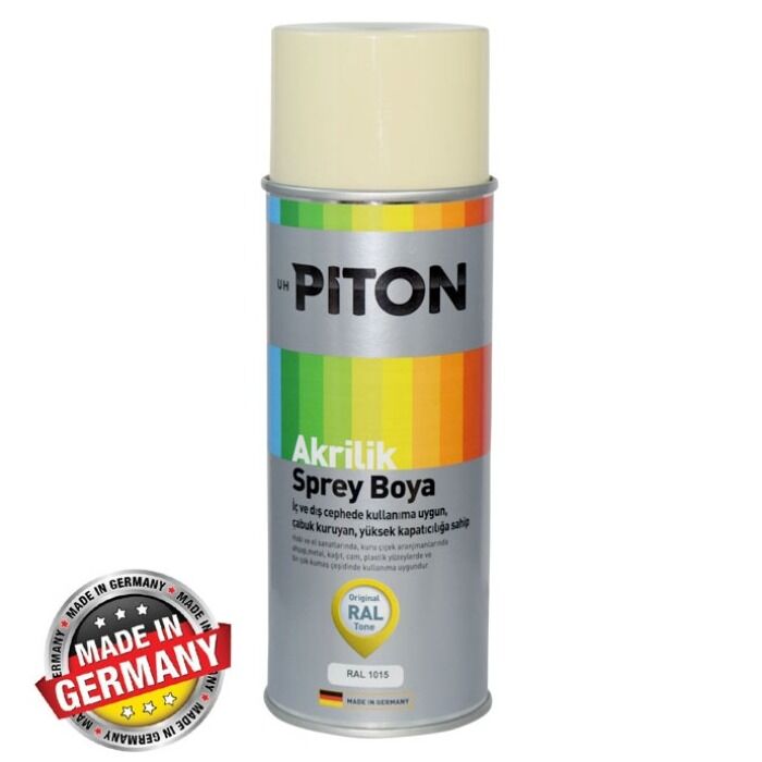Piton Akrilik Sprey Boya 400 ml RAL1015 Açık Fildişi