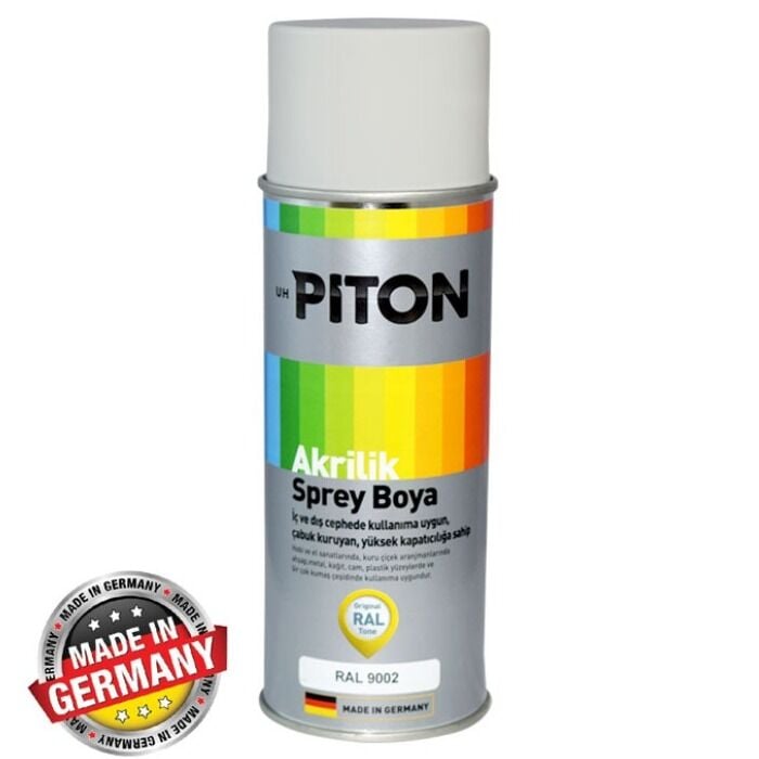 Piton Akrilik Sprey Boya 400 ml RAL9002 Gri Beyaz