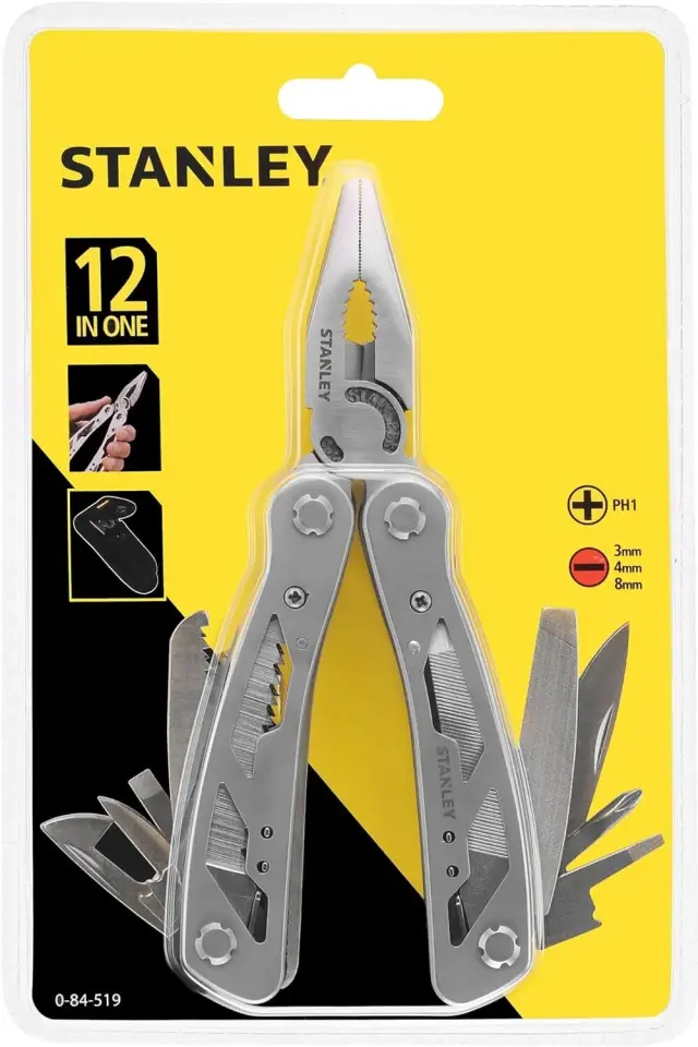 Stanley 0-84-519 Çok Fonksiyonlu Pense (Taşıma Çantalı)