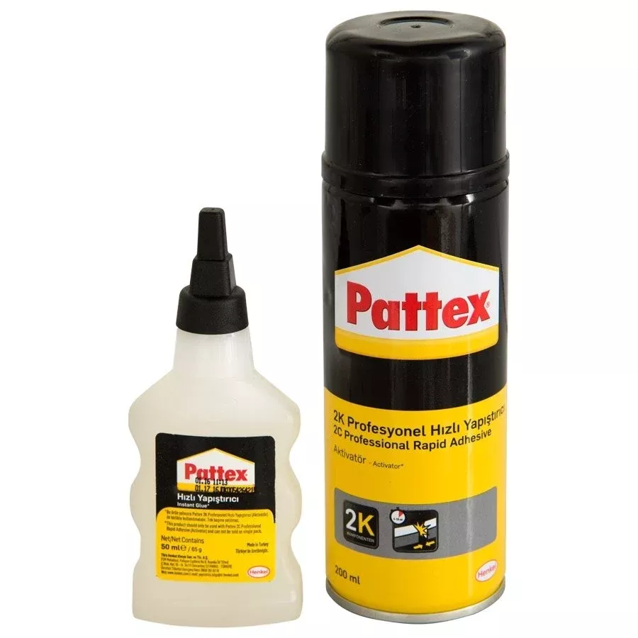 Pattex 2K Hızlı Yapıştırıcı Aktivatörlü 200 + 55 ml