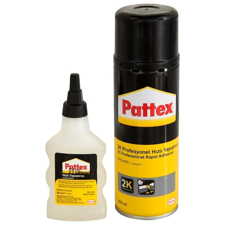 Pattex 2K Hızlı Yapıştırıcı Aktivatörlü 200 + 55 ml