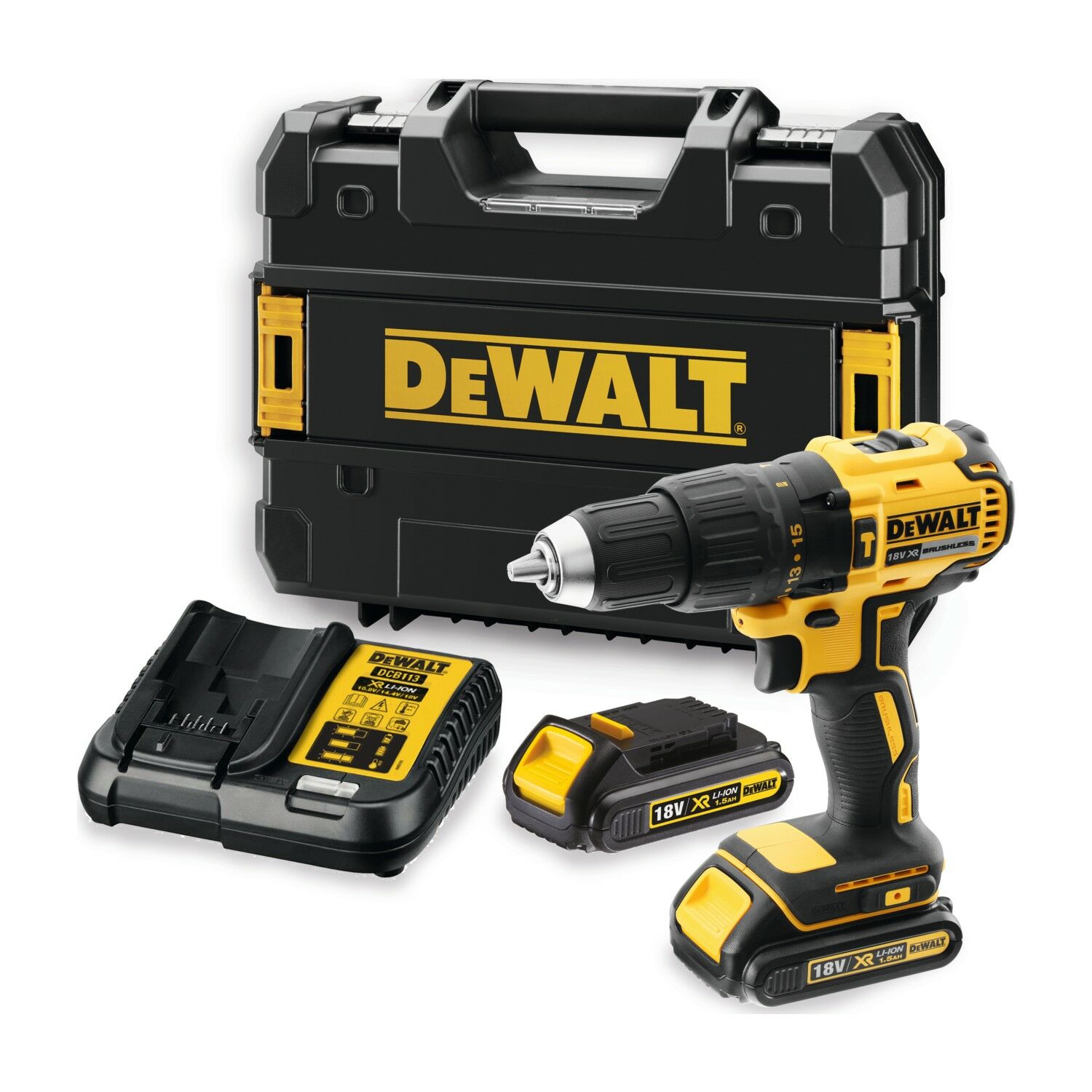 Dewalt 18V 1.5AH Li-İon Kömürsüz Darbeli Matkap DCD778S2T