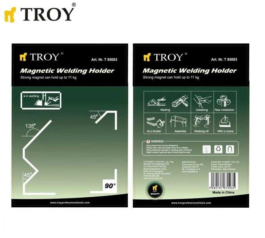 Troy 95003 Mıknatıslı Kaynak Tutucu 11kg