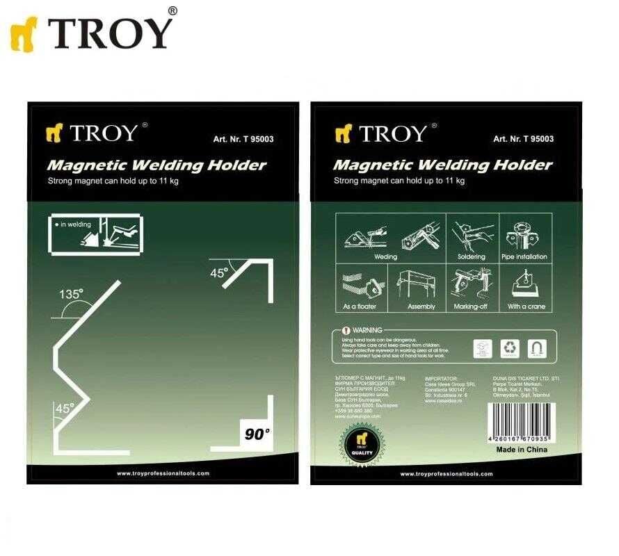 Troy 95003 Mıknatıslı Kaynak Tutucu 11kg