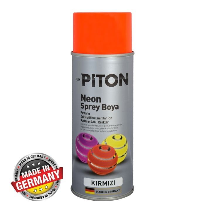 Piton Neon Sprey Boya 400 ml 256455 Kırmızı