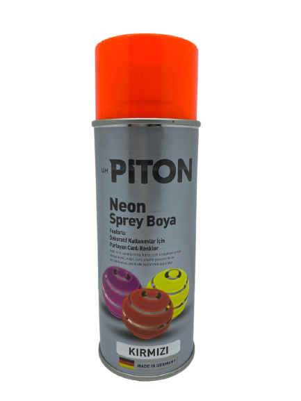 Piton Neon Sprey Boya 400 ml 256455 Kırmızı