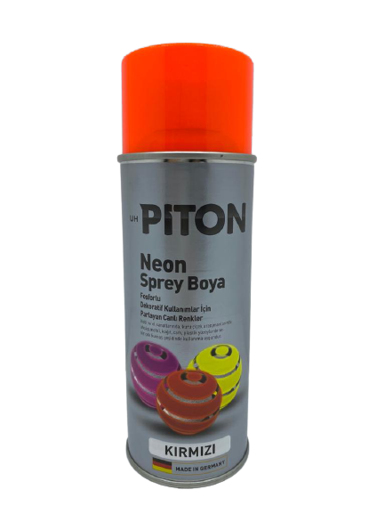 Piton Neon Sprey Boya 400 ml 256455 Kırmızı
