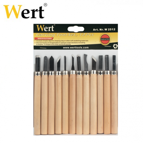 Wert 2512 Ahşap Oyma Bıçak Seti