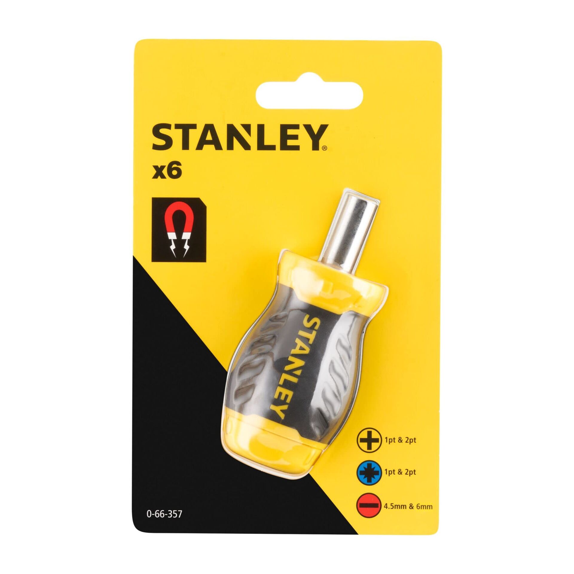 Stanley Bits Uç Takımı Topaç 6 Parça 0-66-357