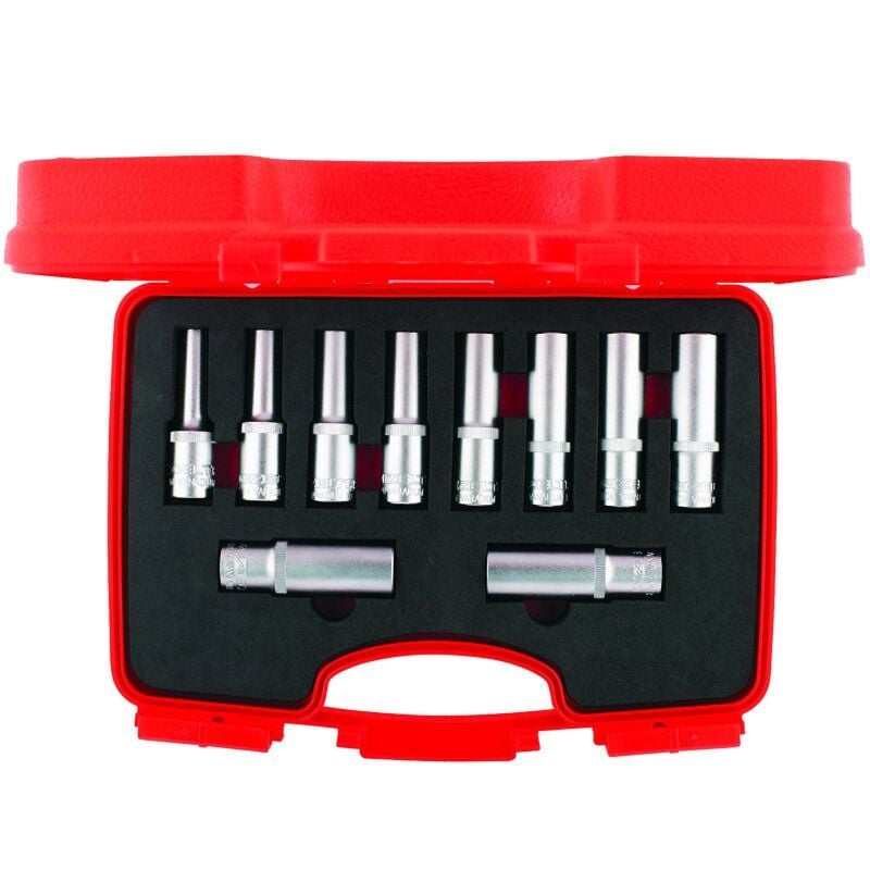 İzeltaş 10 Parça 1/2'' Altı Köşe Derin Lokma Takımı