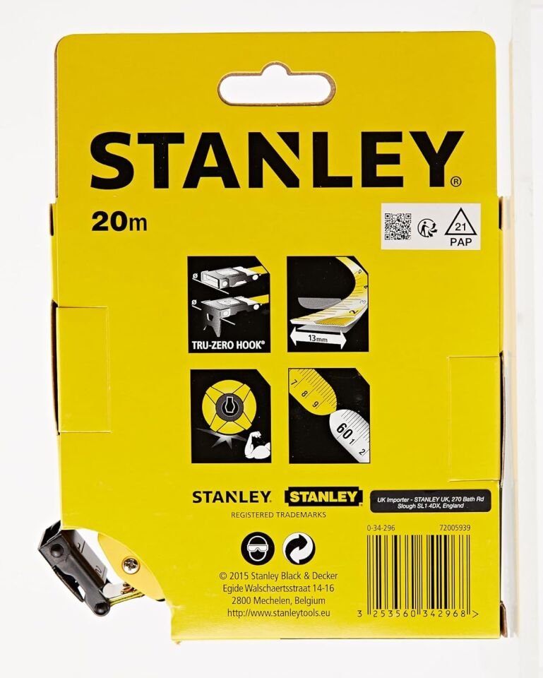 Stanley Arazi Metresi  20 m X 12,7 mm 0-34-296