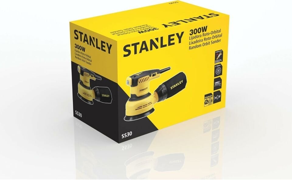 Stanley Eksantrik Zımpara Makinesi 300w 125mm SS30-TR